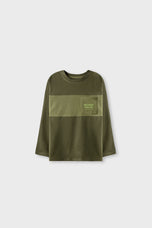 Boys Dark Olive Weekend Tee