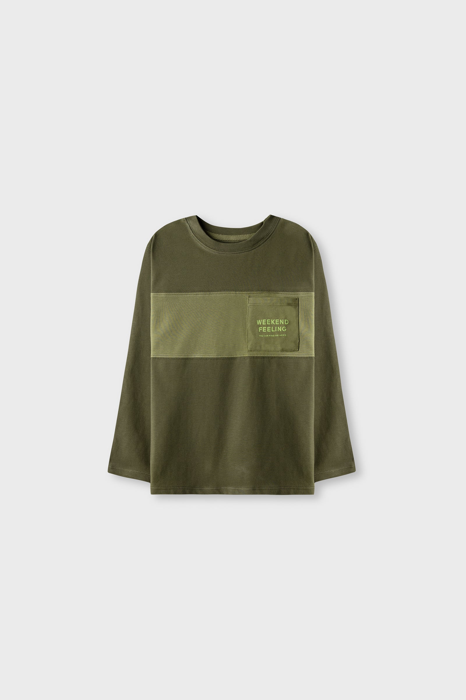 Boys Dark Olive Weekend Tee