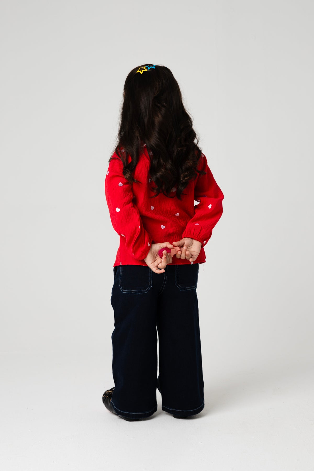 Red Heart Frill Bubble Top