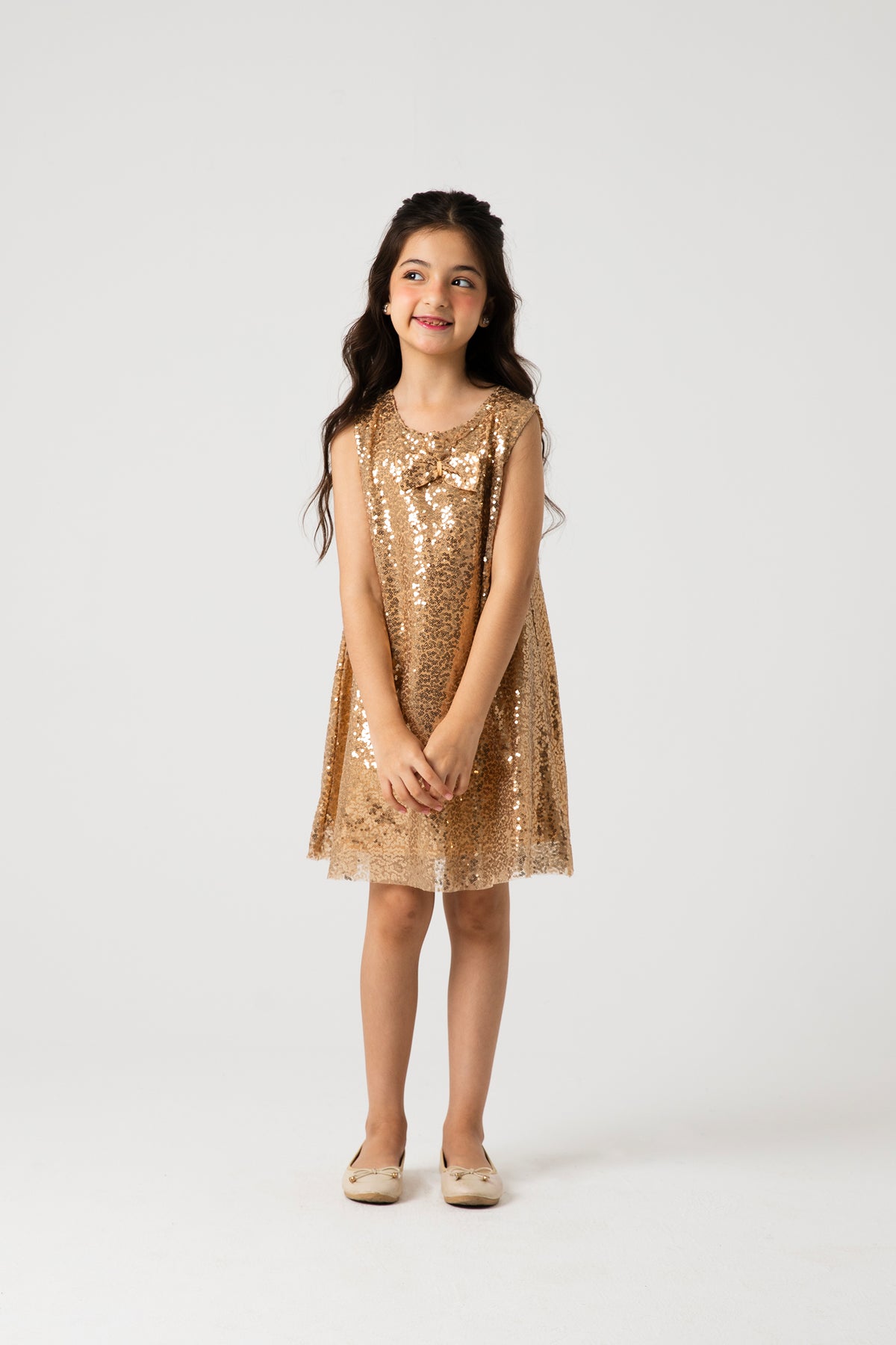 Golden Stardust Sequin Dress