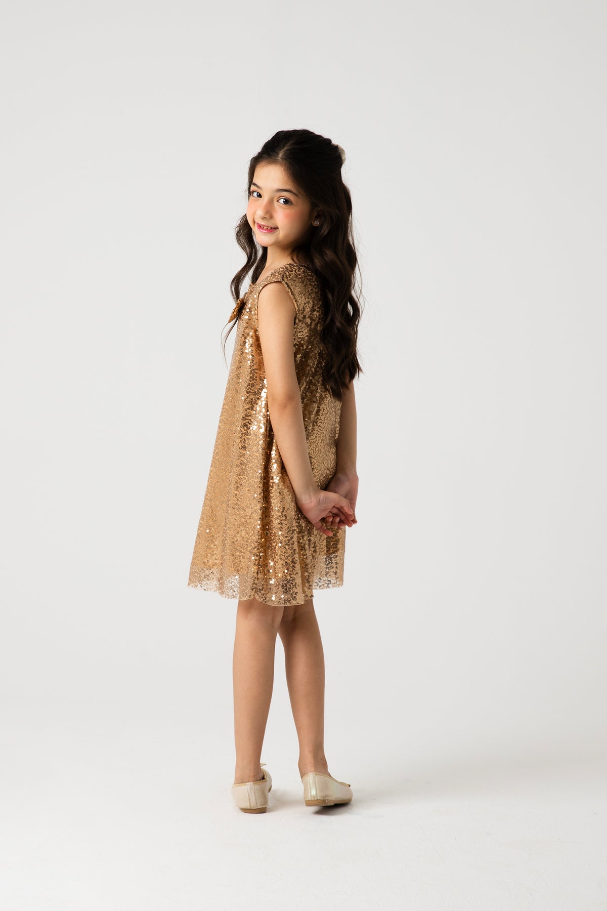 Golden Stardust Sequin Dress