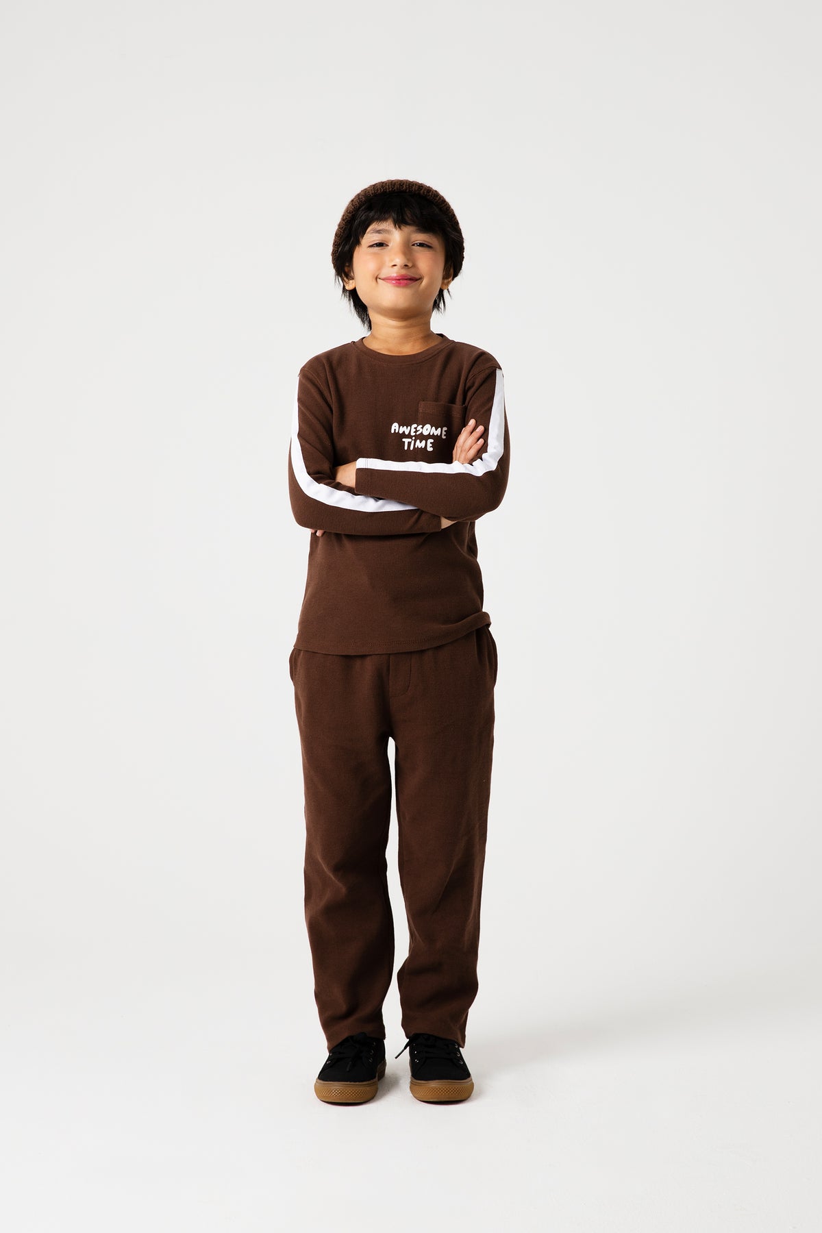 Boys Brownstone Sport Waffle Co-ord Set