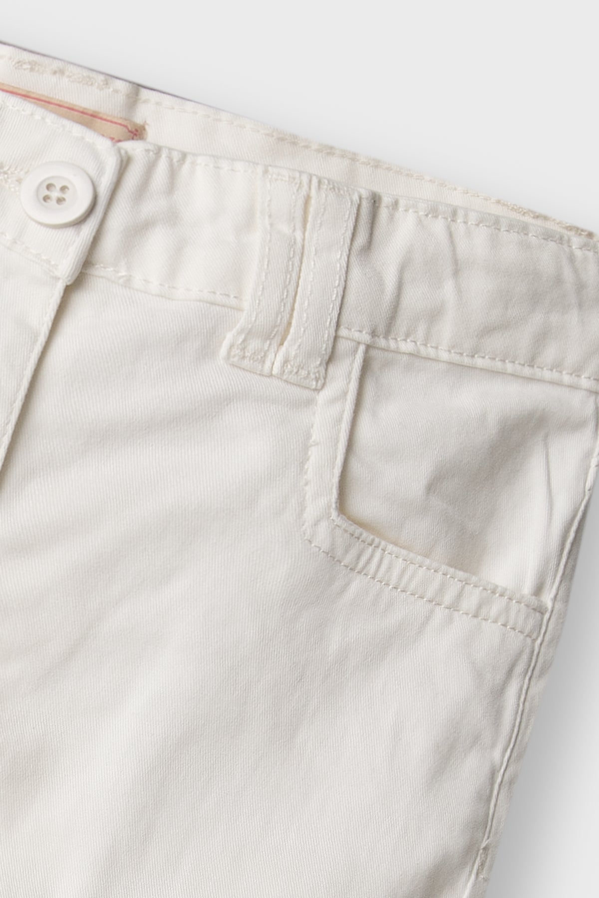 Girls Ivory Ease Wide-Leg Twill Pants