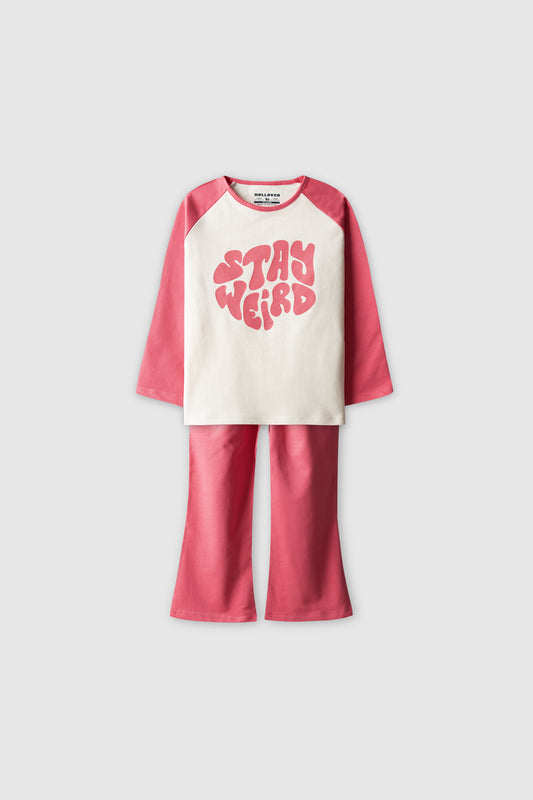 Girls Sunkist Spirit Raglan Co-ord Set