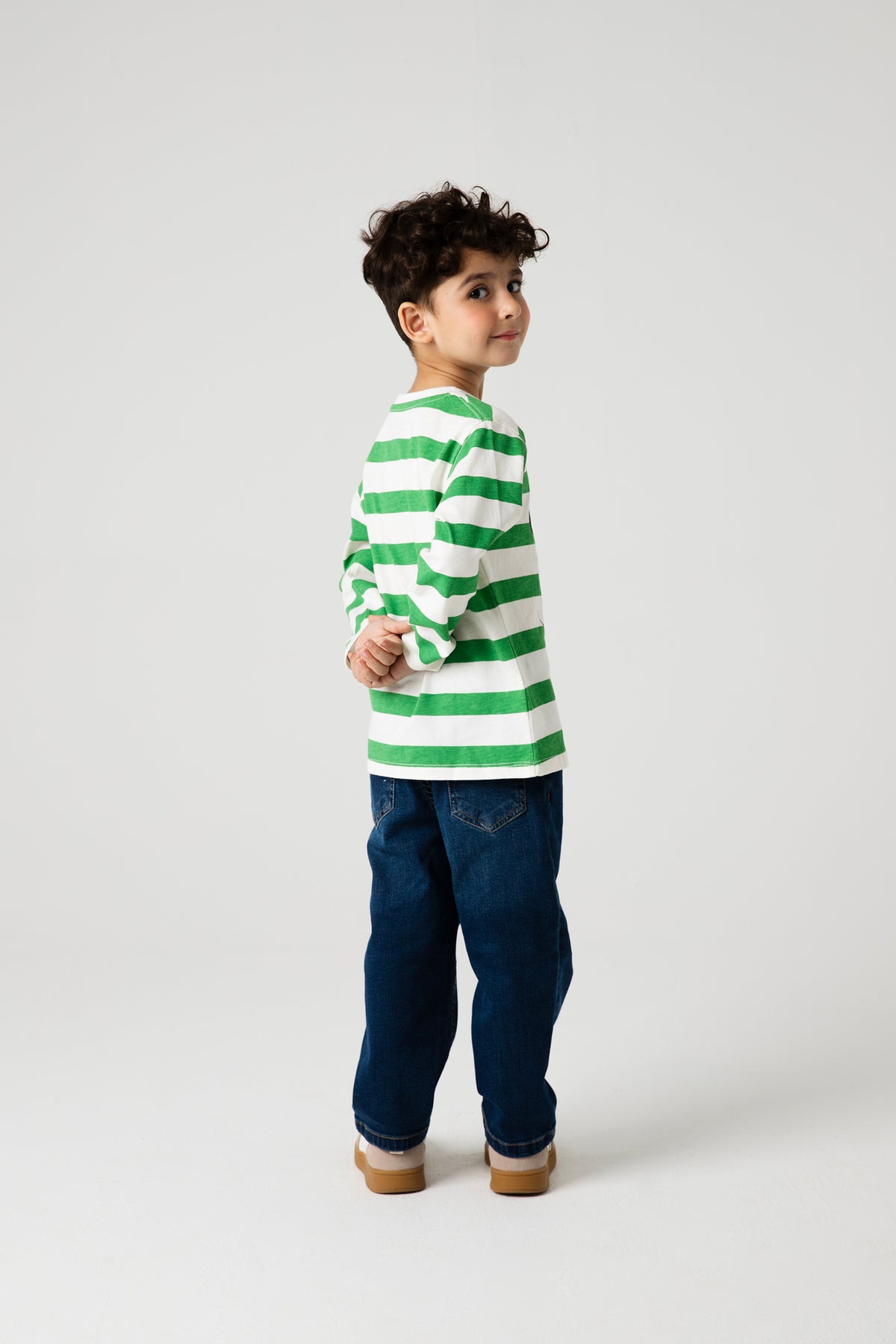 Boys Mickey Stripe Graphic Tee