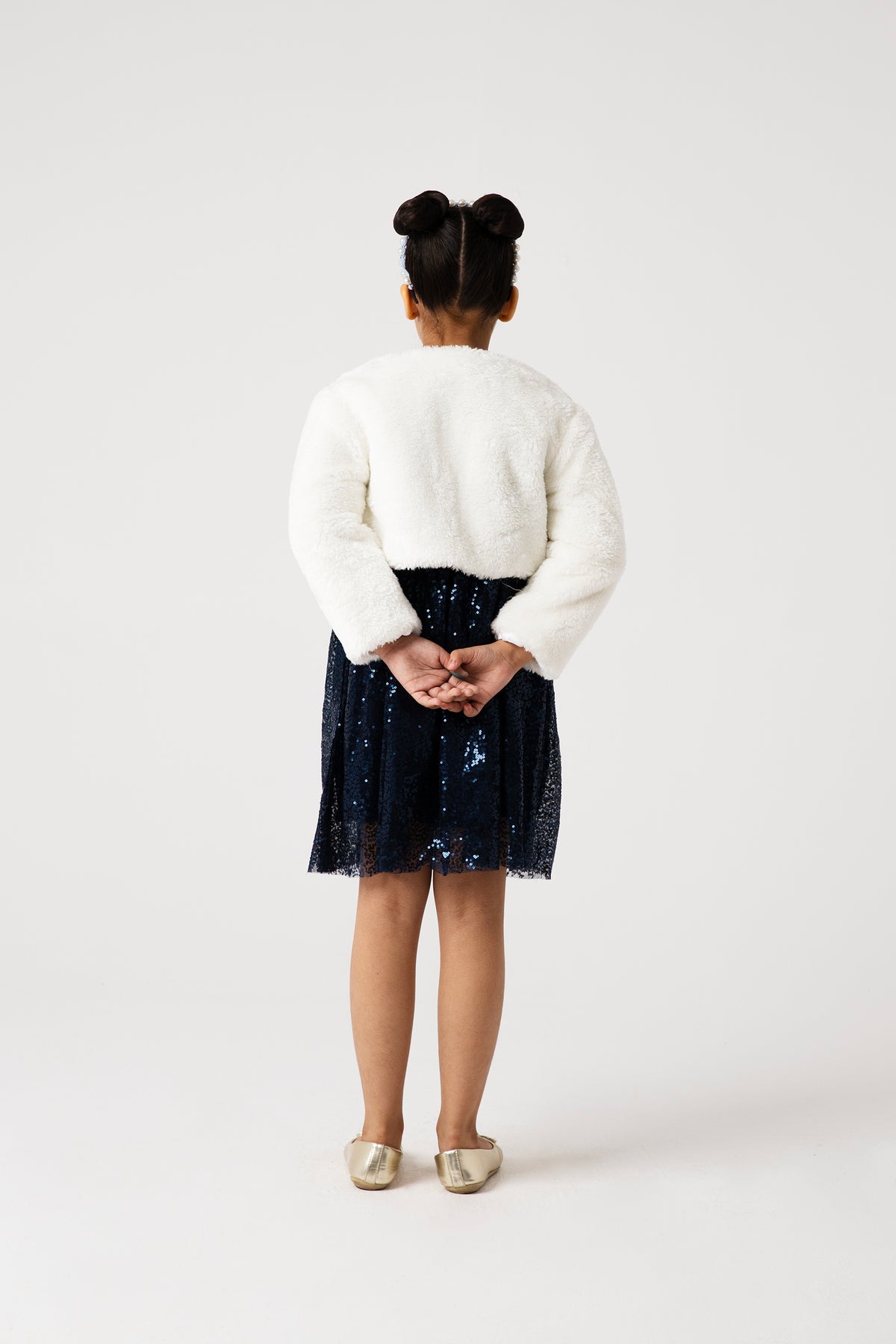 Girls Snow Pearl Cropped Shrug