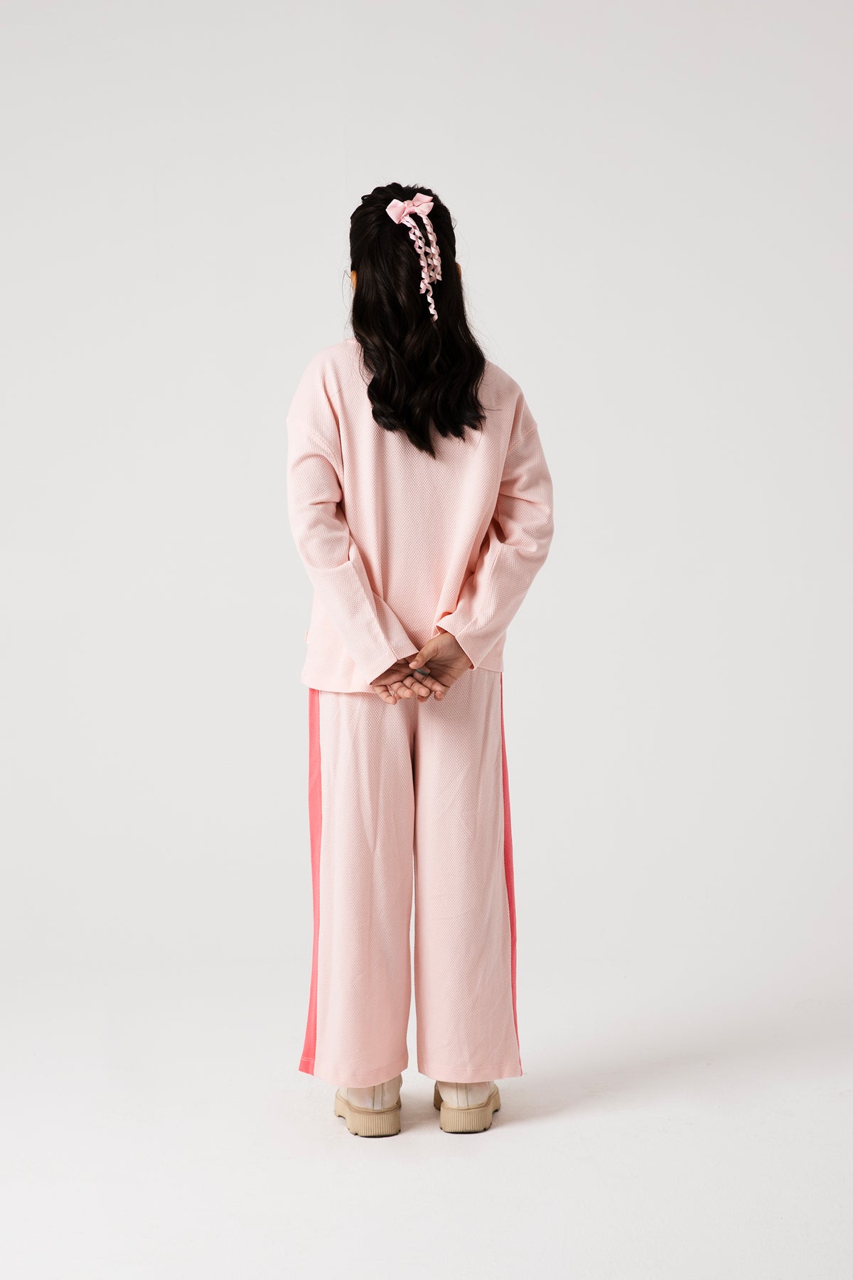 Girls Powder Pink Dreamy Co-ord Set