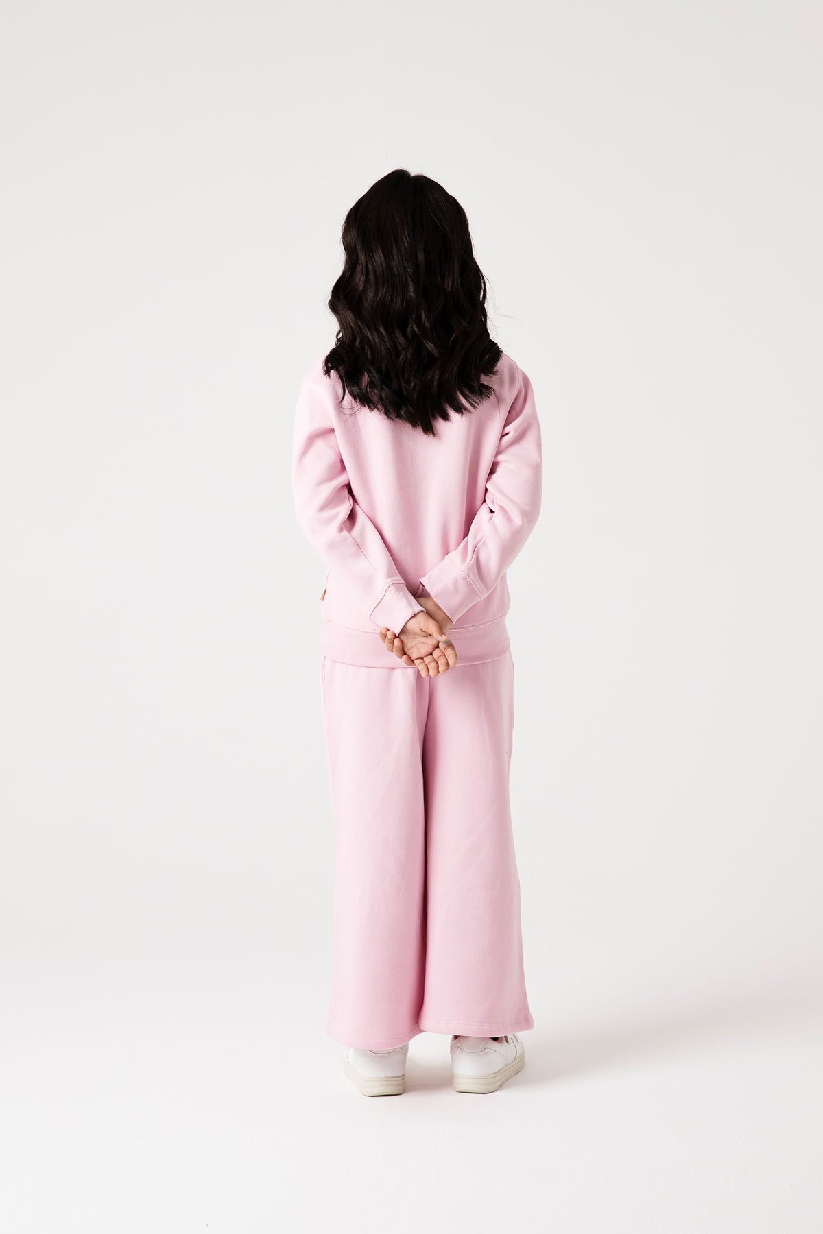 Girls Pink Stitch Fleece Co-ord Set