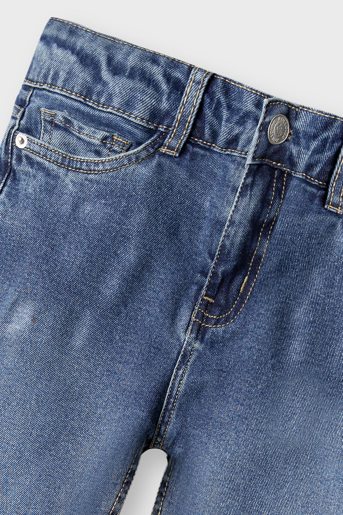 Boys Classic Blue Straight Denim Jeans