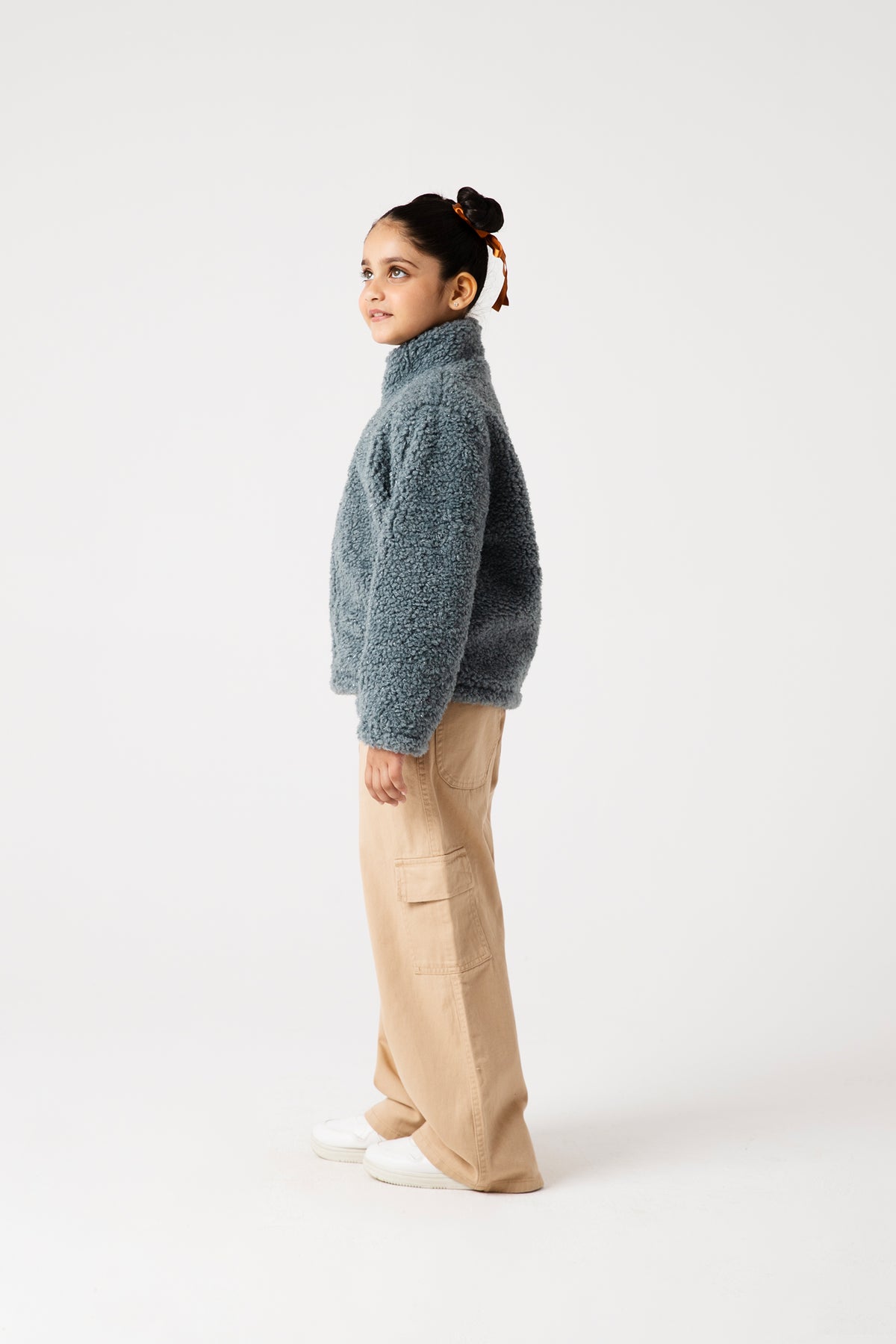 Cloud Mist Light-Blue Fur Jacket