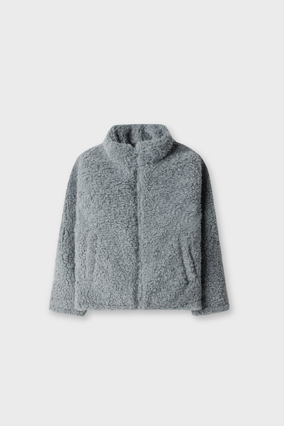 Cloud Mist Light-Blue Fur Jacket