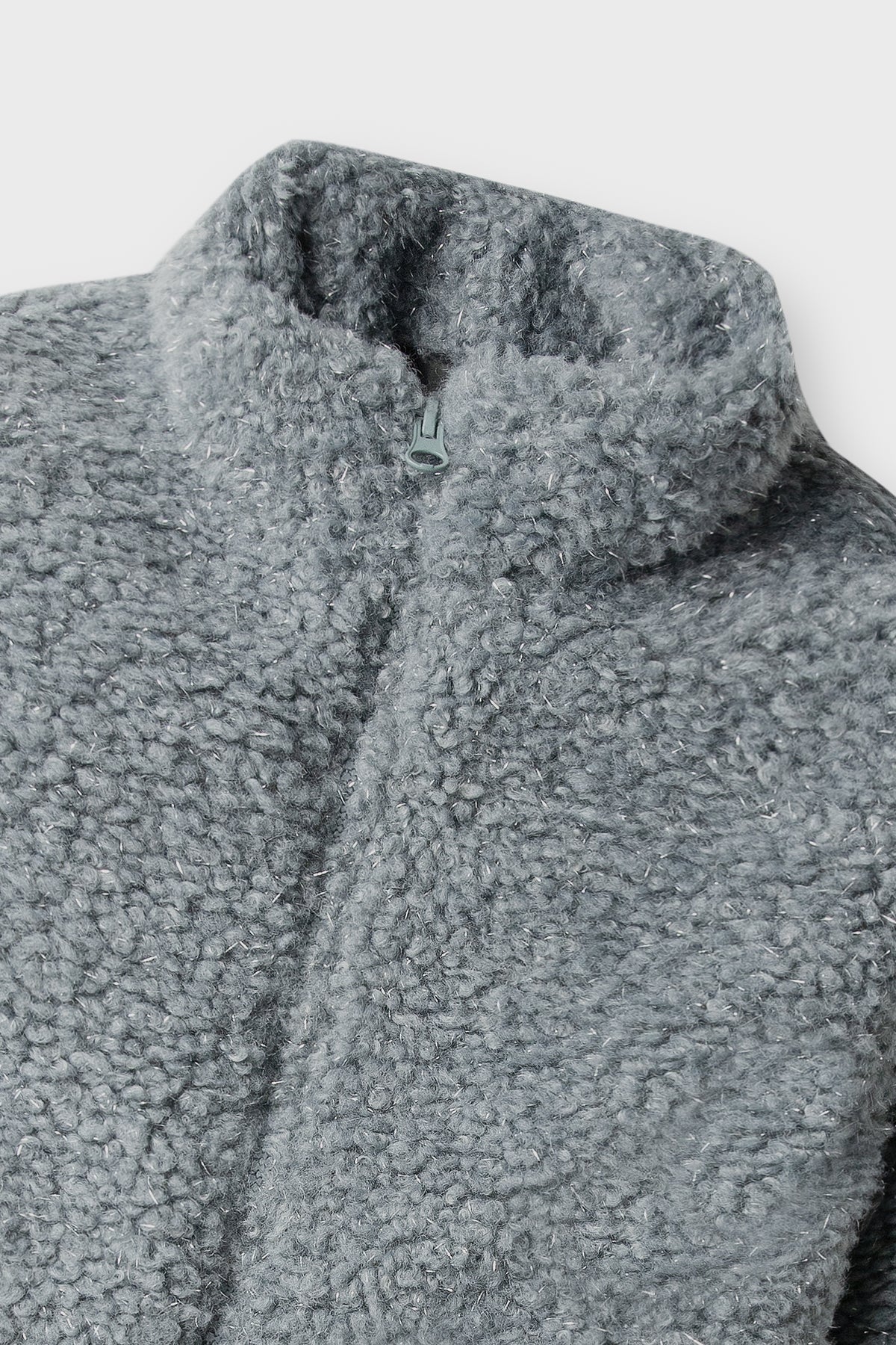 Cloud Mist Light-Blue Fur Jacket