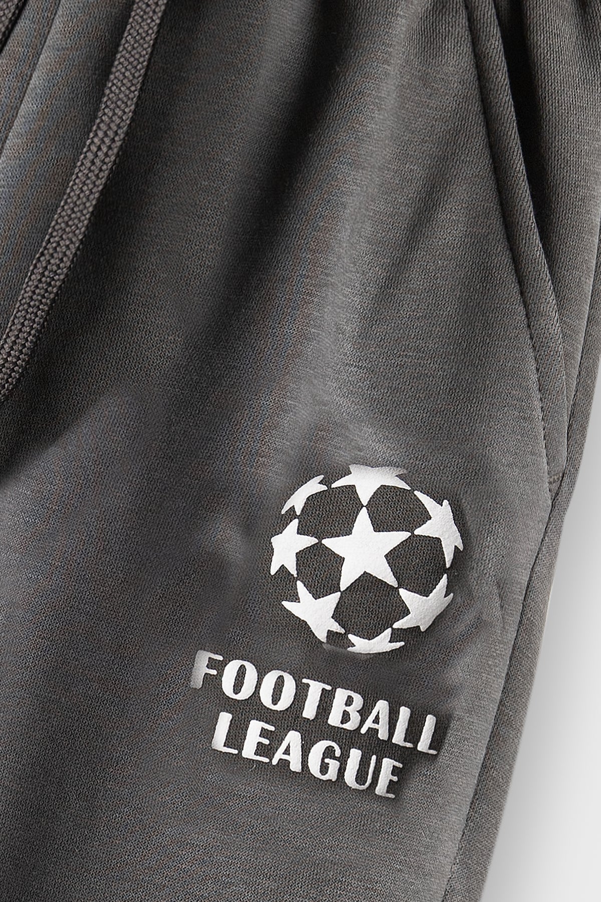 Boys Charcoal Goal Straight Trousers