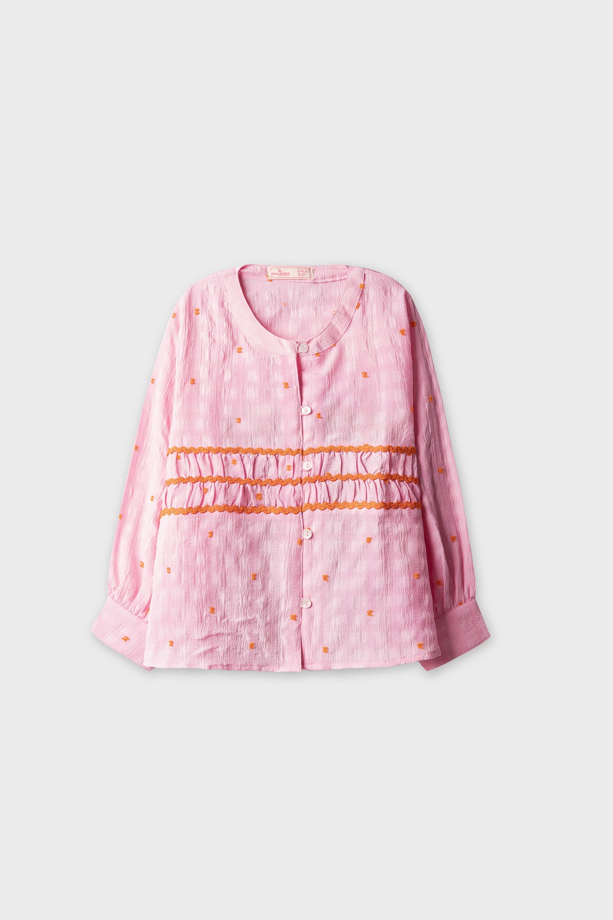 Blush Dot Smocked Top