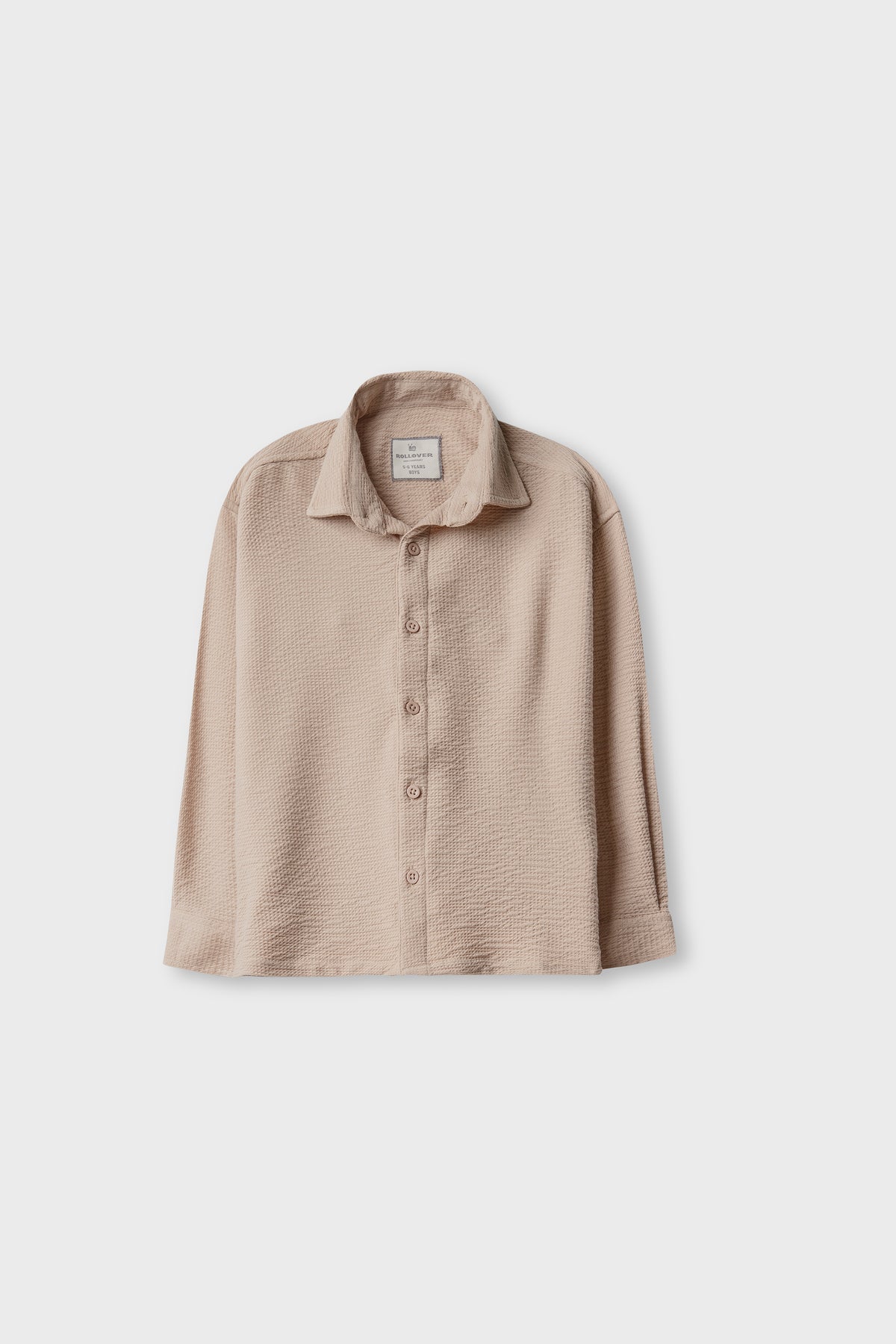 Boys Sandstone Muslin Casual Shirt