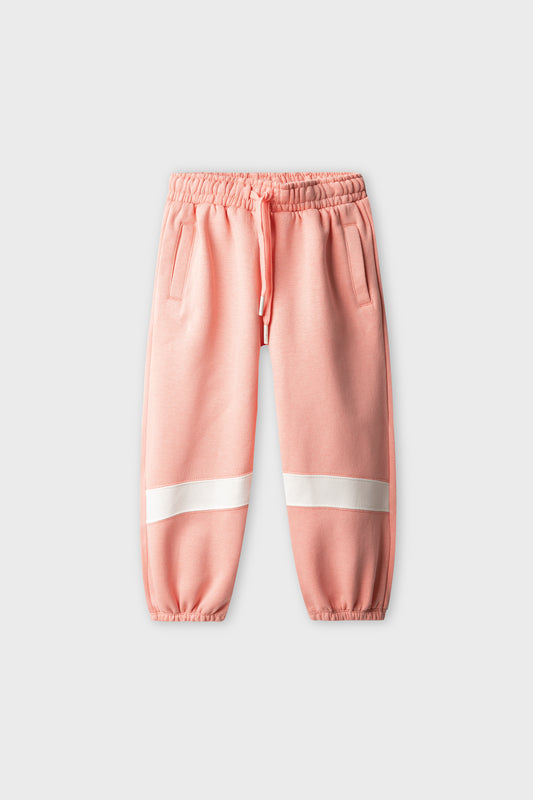 Girls Peach Active Jogger Trousers
