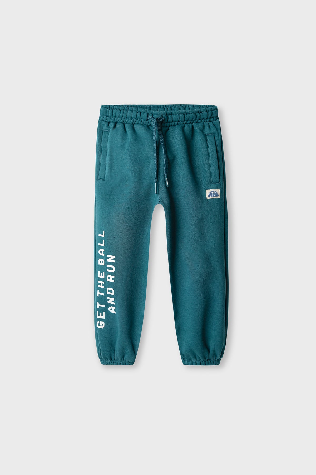 Girls Teal Run & Play Fleece Trousers