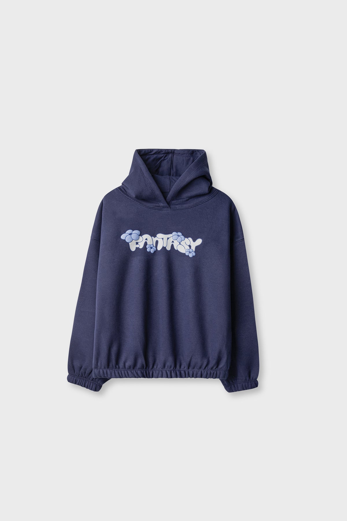 Girls Navy Cozy Fleece Hoodie