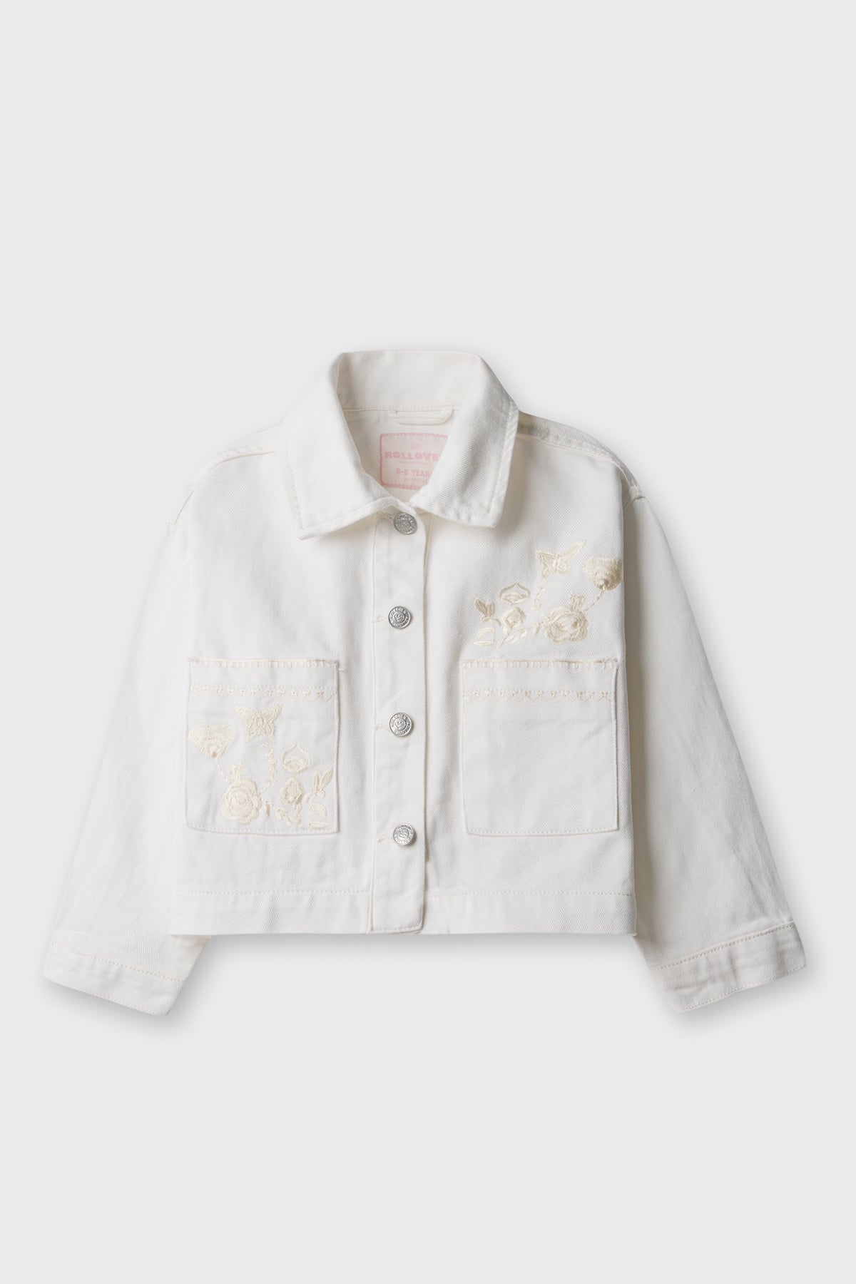 Girls Off-White Blossom Twill Jacket