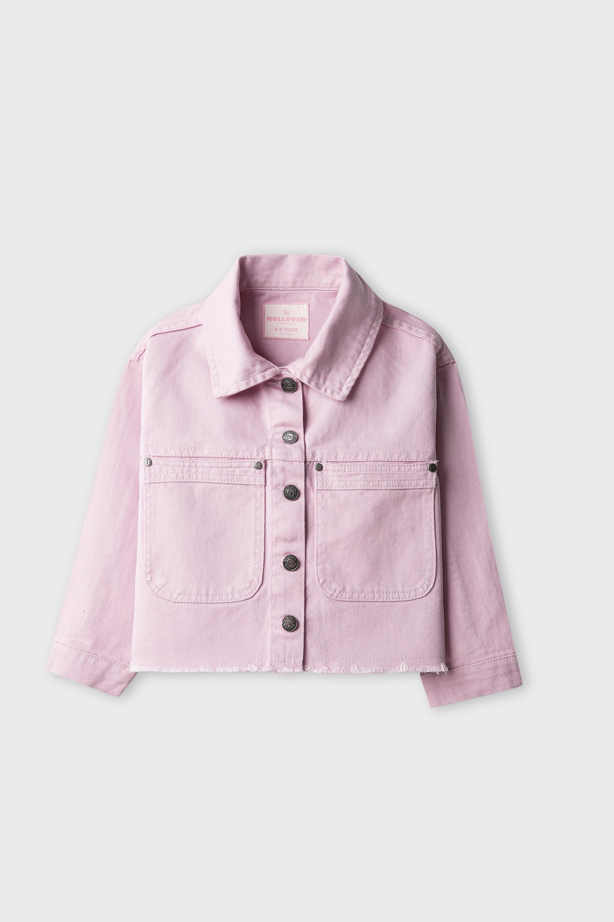 Girls Blush Pink Twill Jacket