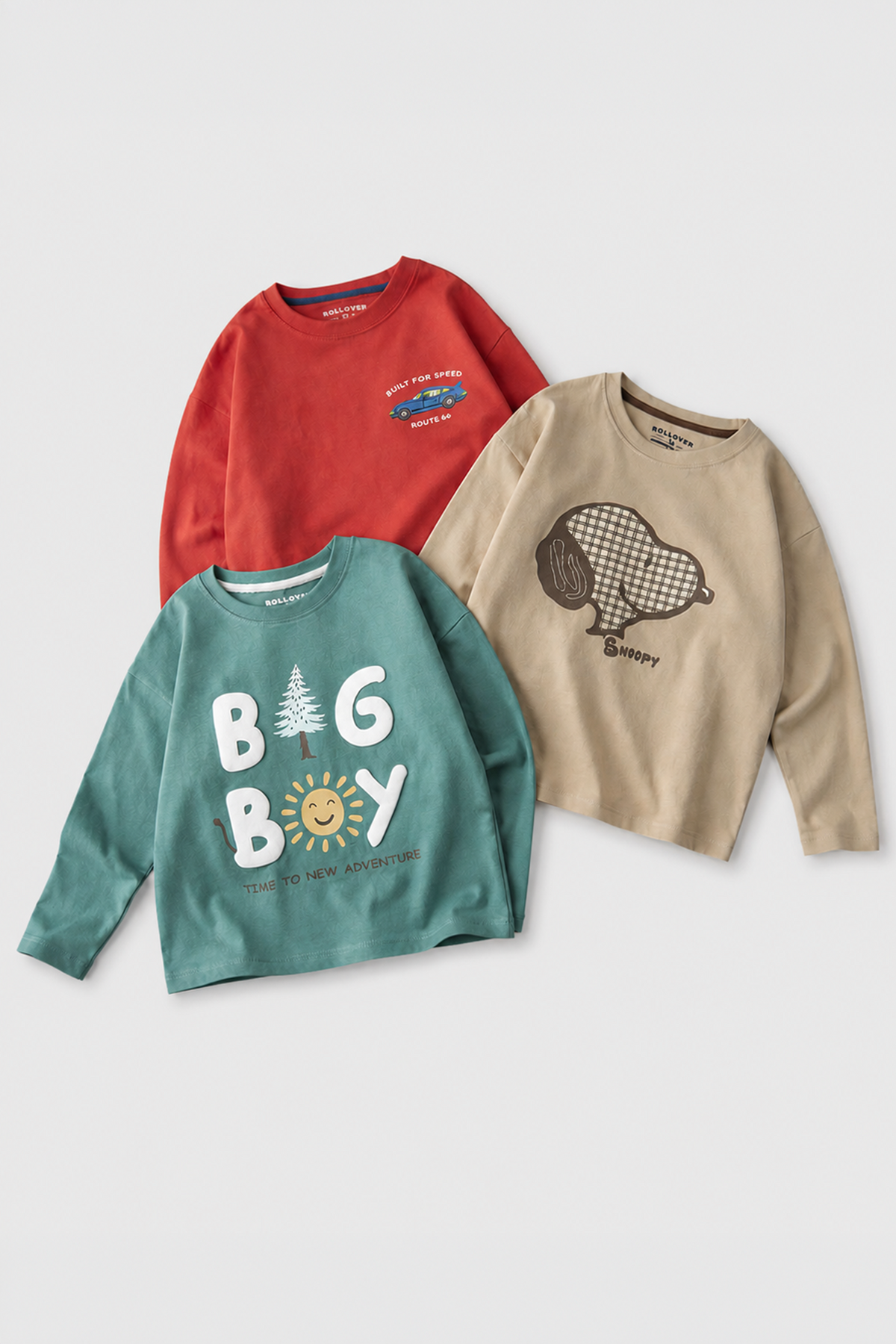Boys Full Sleeve Printed Tees Bundle