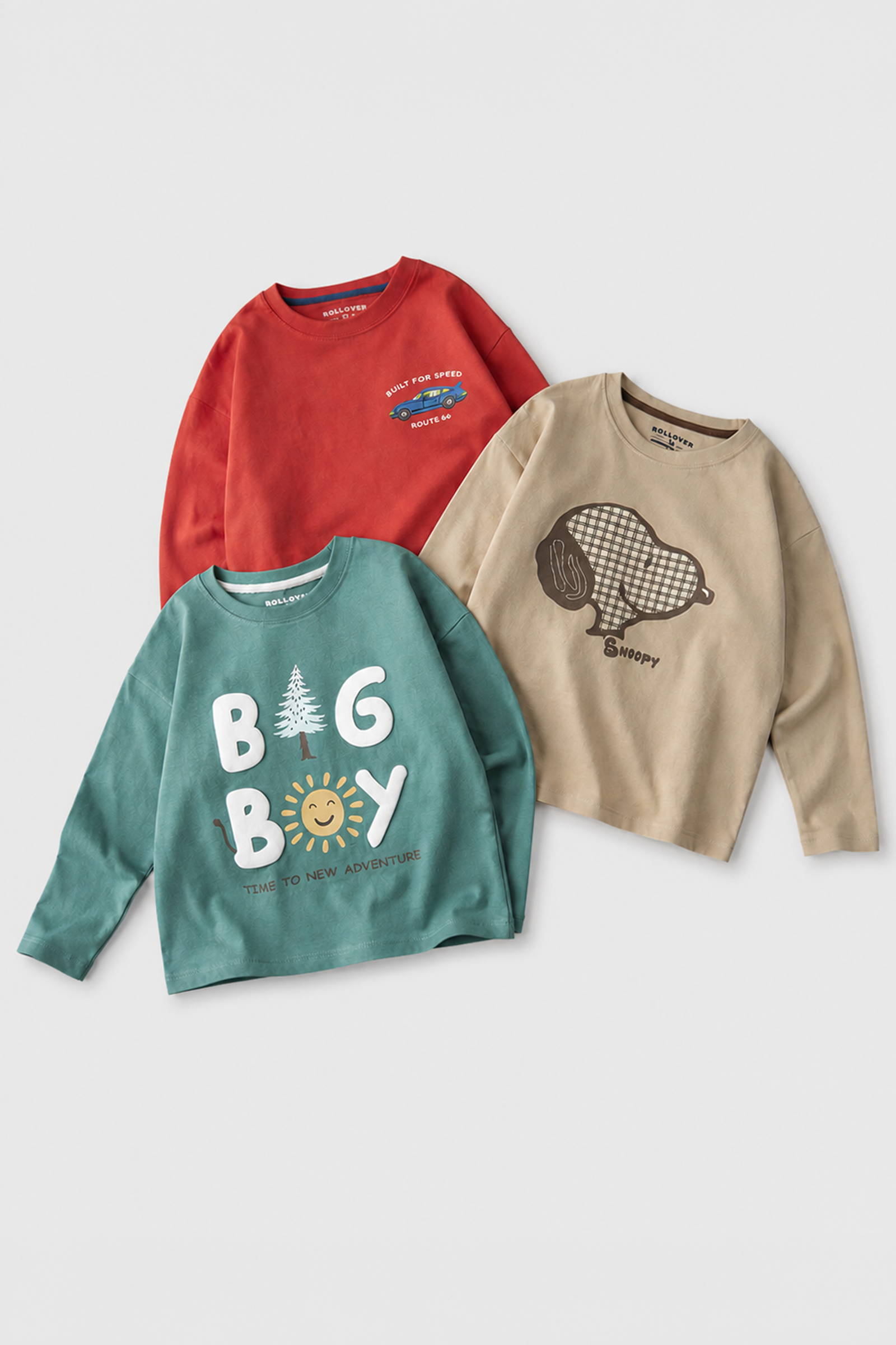Boys Full Sleeve Printed Tees Bundle