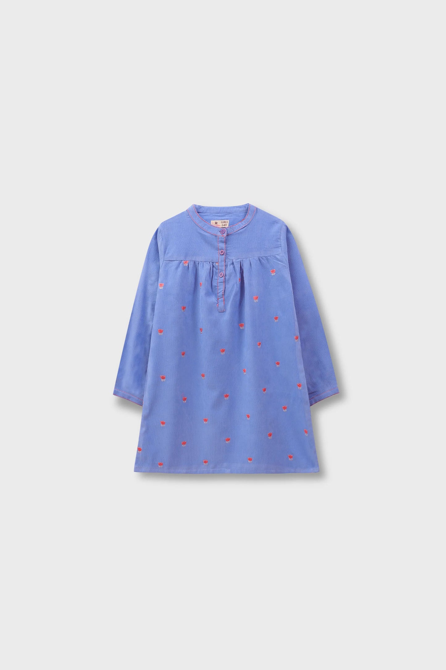 Girls Yellow Corduroy Top