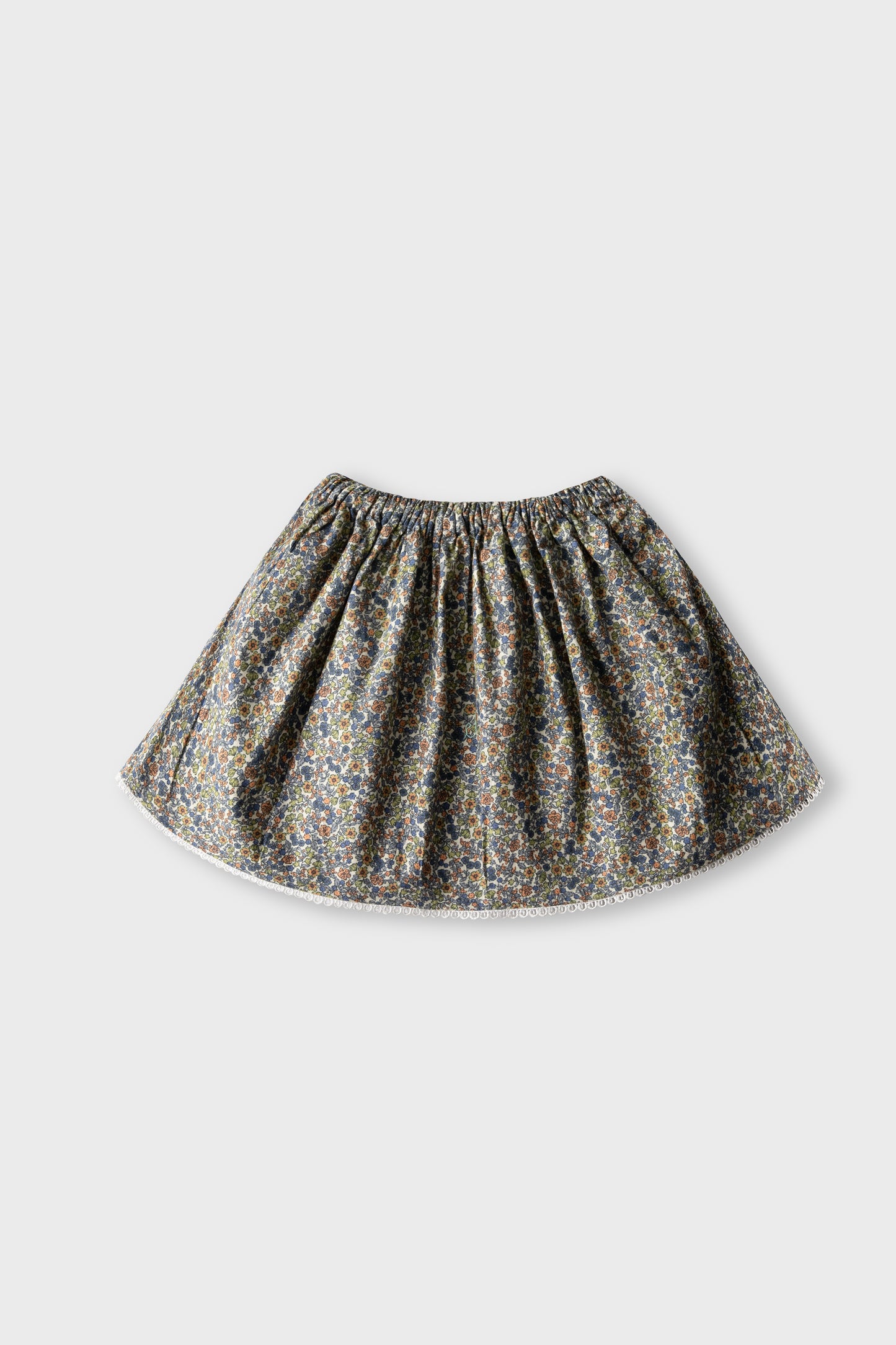 Girls Multicolor Floral Skirt