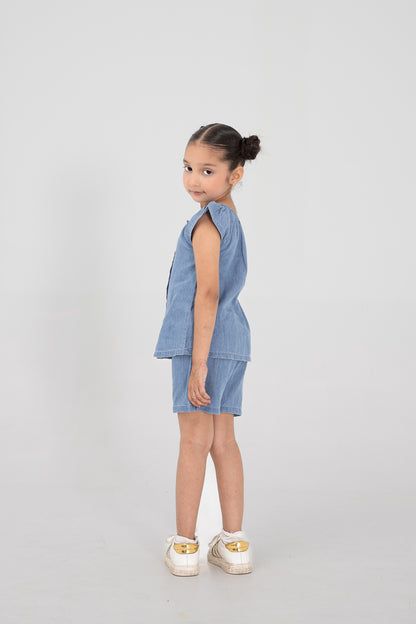 Girls' Sky Bloom Co-ord Set