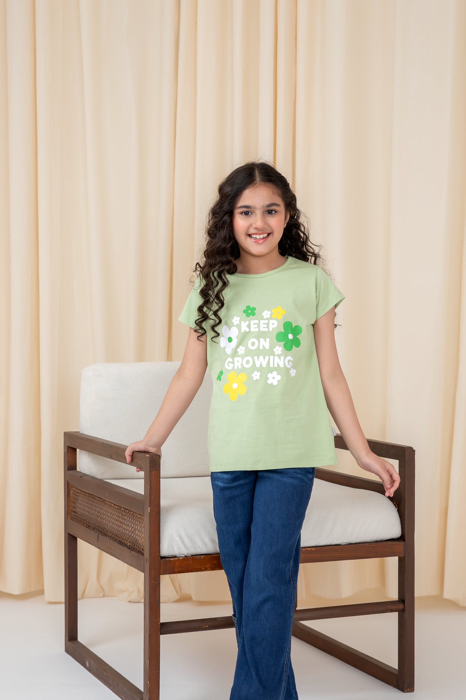 Green Blossom Graphic Tee
