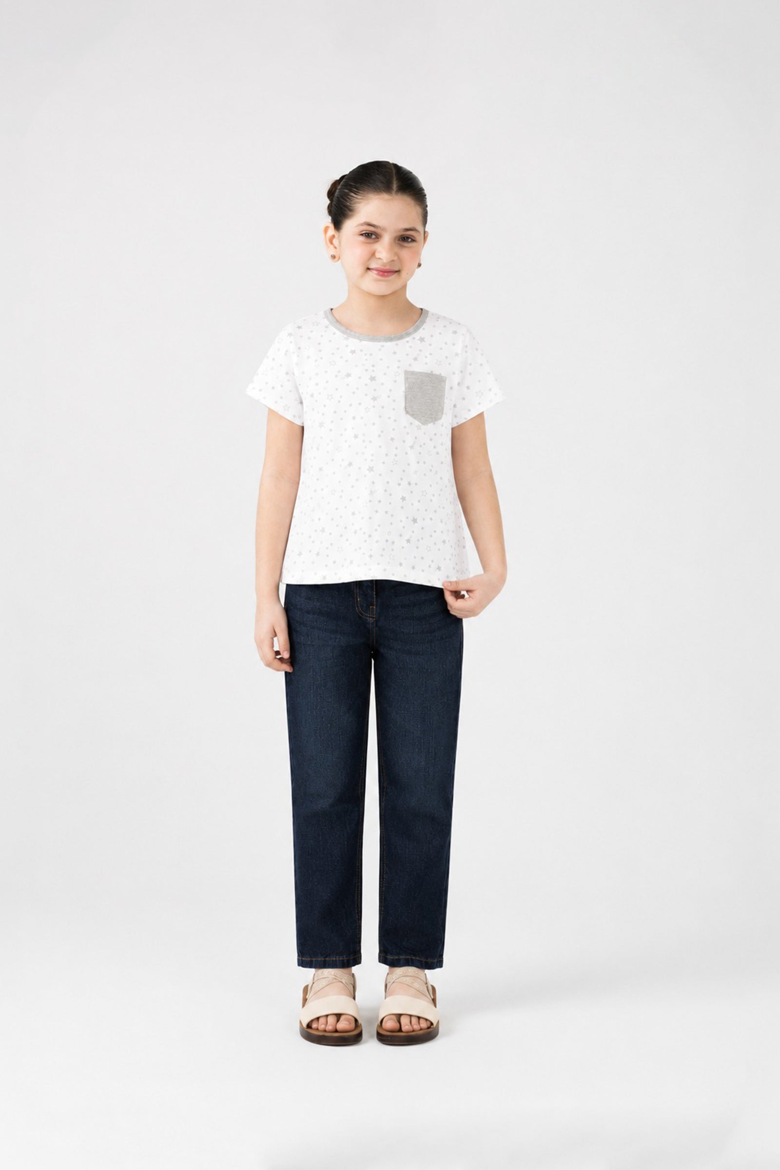 Girls Deep Blue Jeans