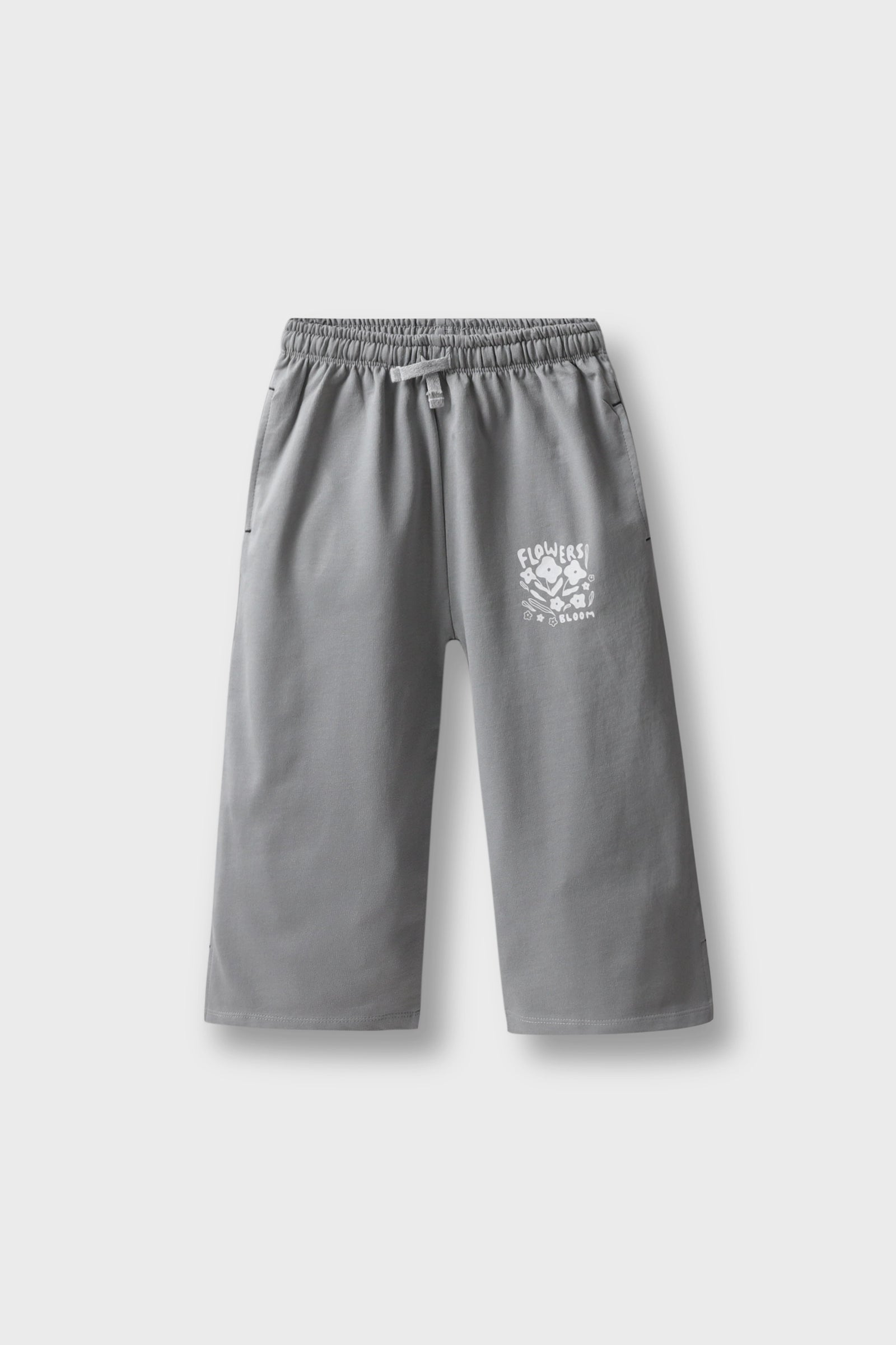 Grey Blooming Trousers