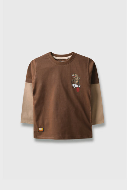 Brown Dino Tee