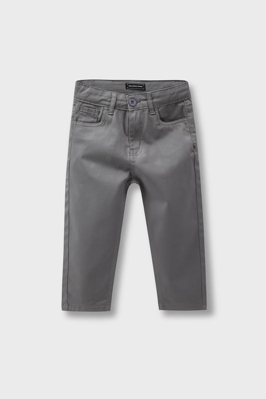 Everyday Grey Twill Pants