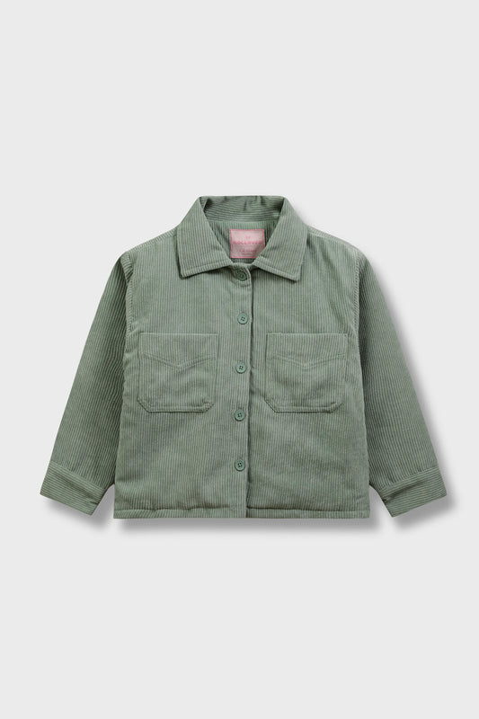 Girls Mint Cord Jacket