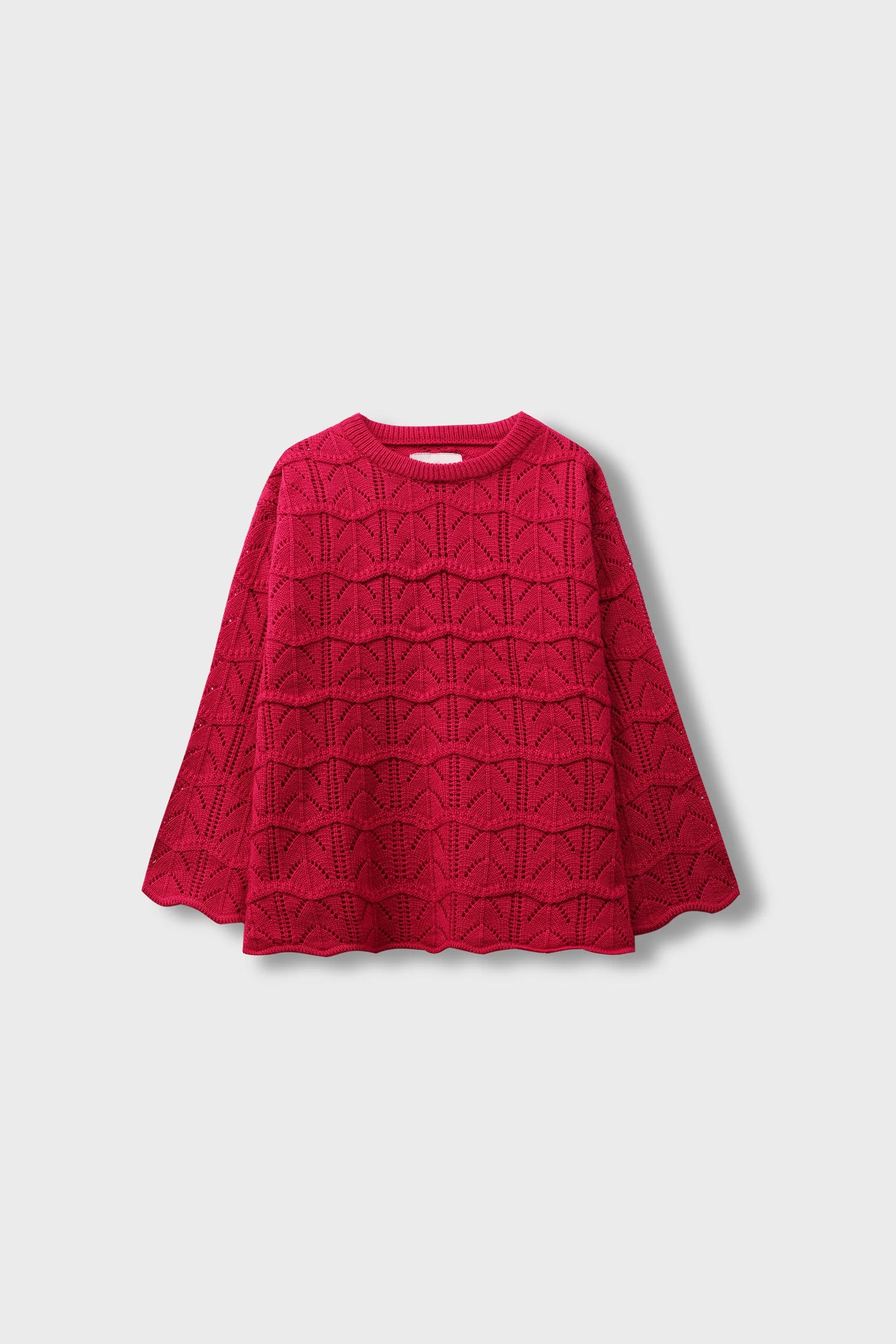 Girls Rosy Bloom Boxy Sweater