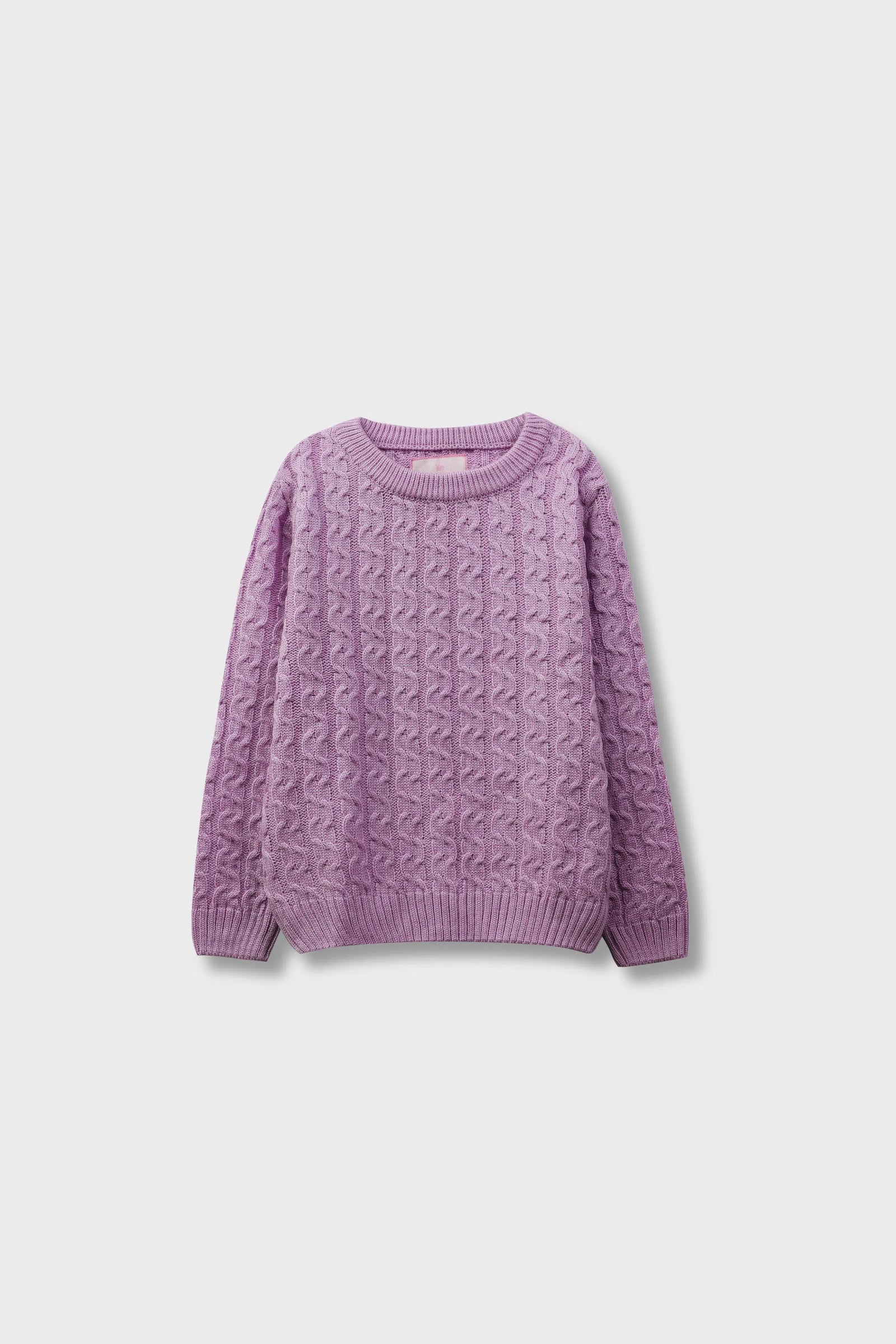 Girls Lilac Acrylic Sweater