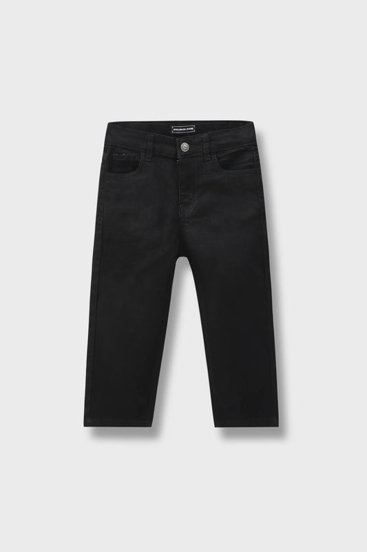 Boys Jet Black Denim Pants