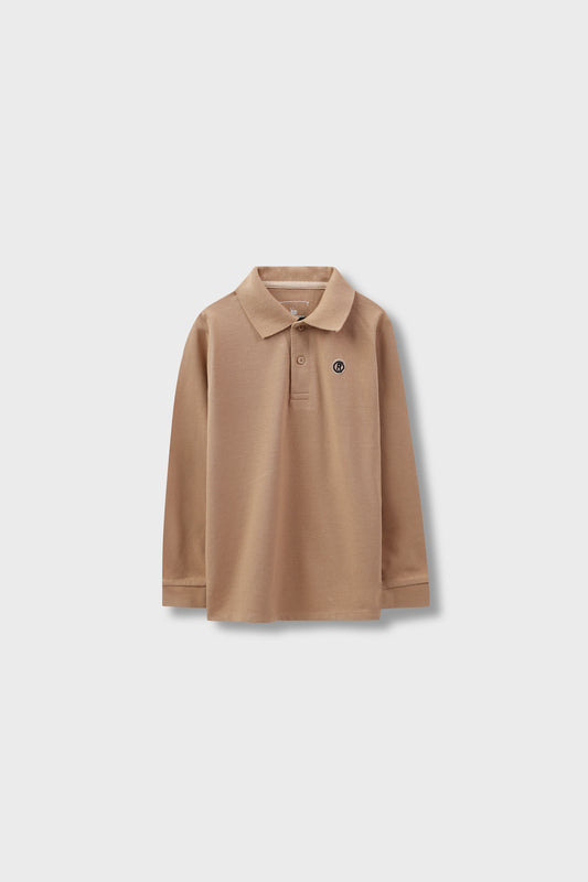 Beige Signature Polo