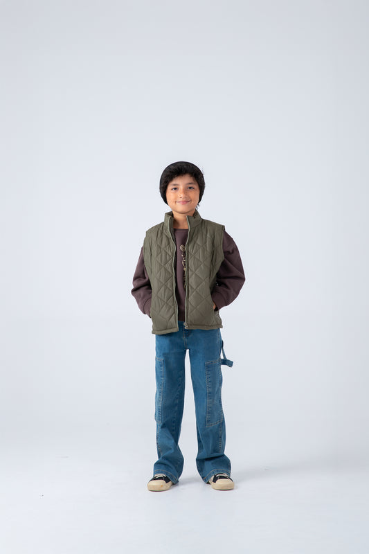 Olive Puffer Jacket