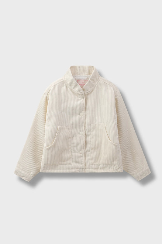 Girls Off-white Corduroy Jacket