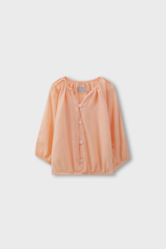 Peach Elasticated Top