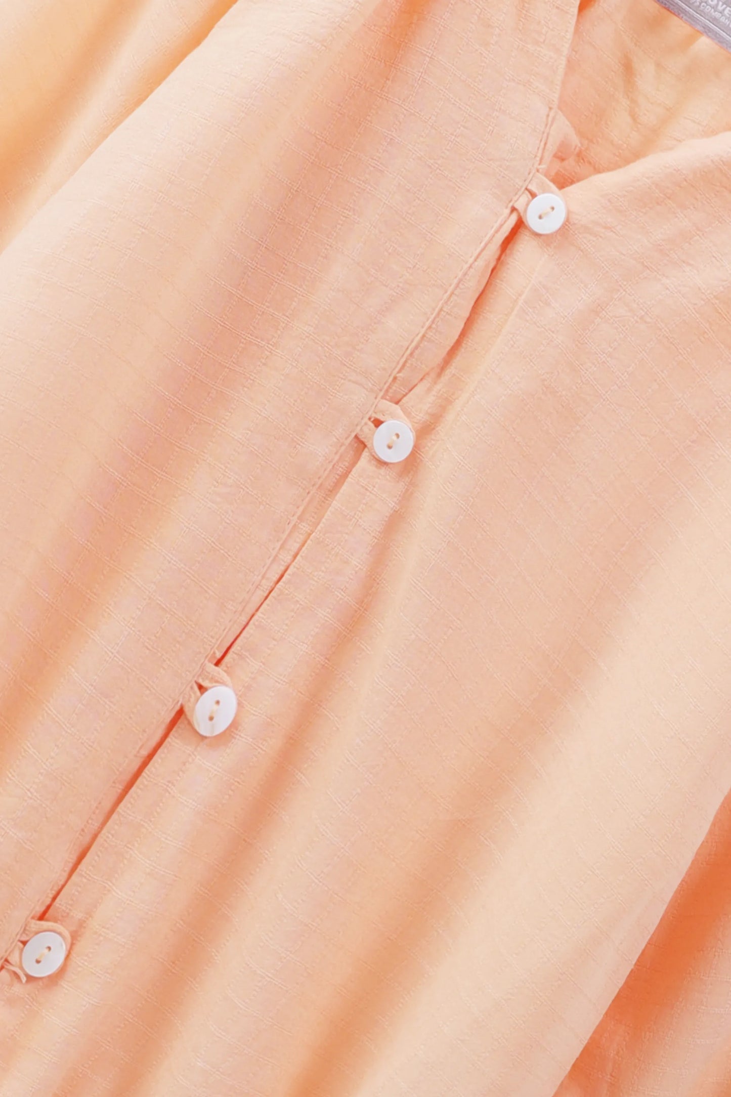 Peach Elasticated Top