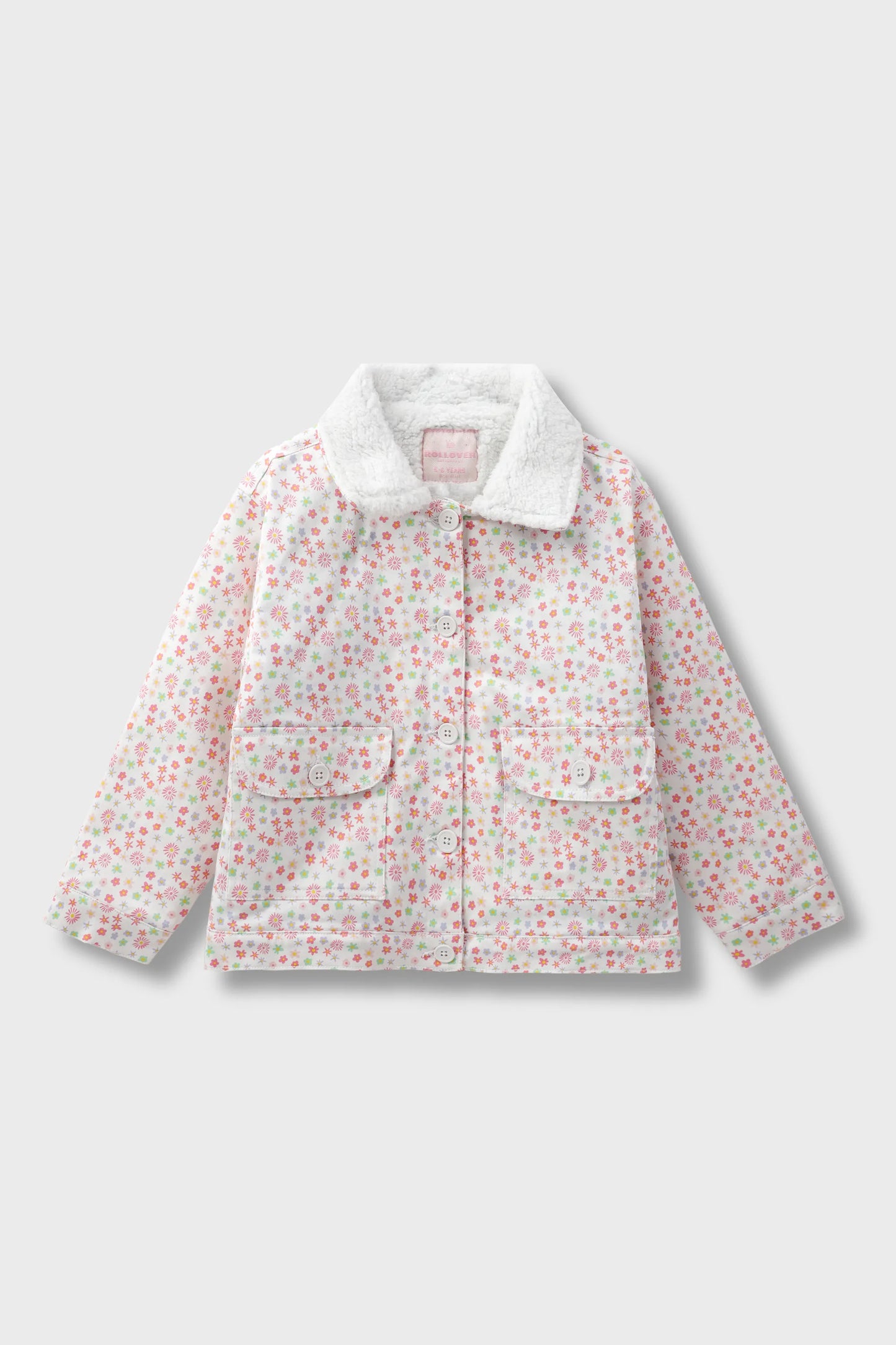 Fuzzy Floral Jacket