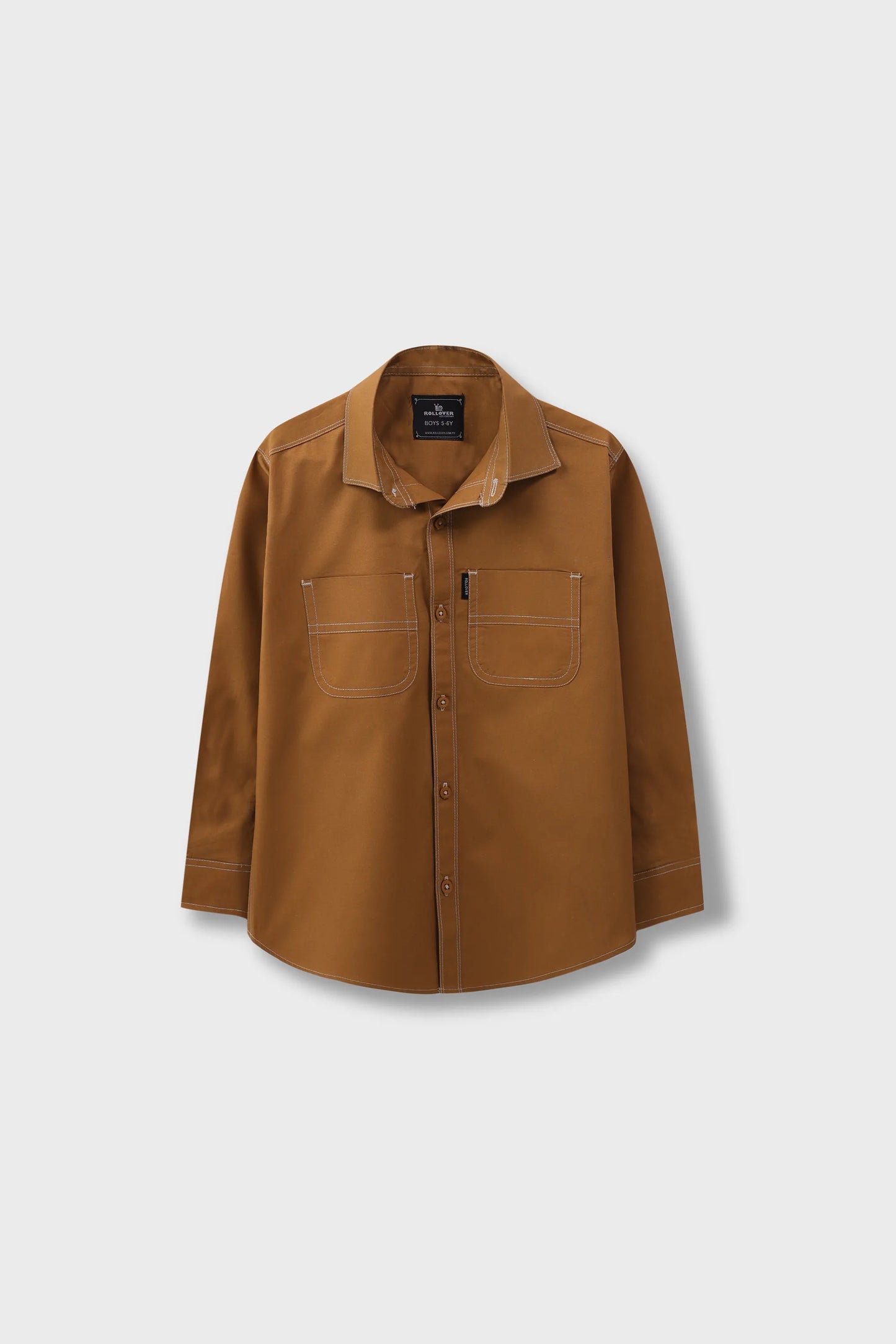 Timber Brown Cotton Shirt