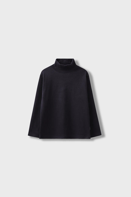 Navy Blue High-Neck