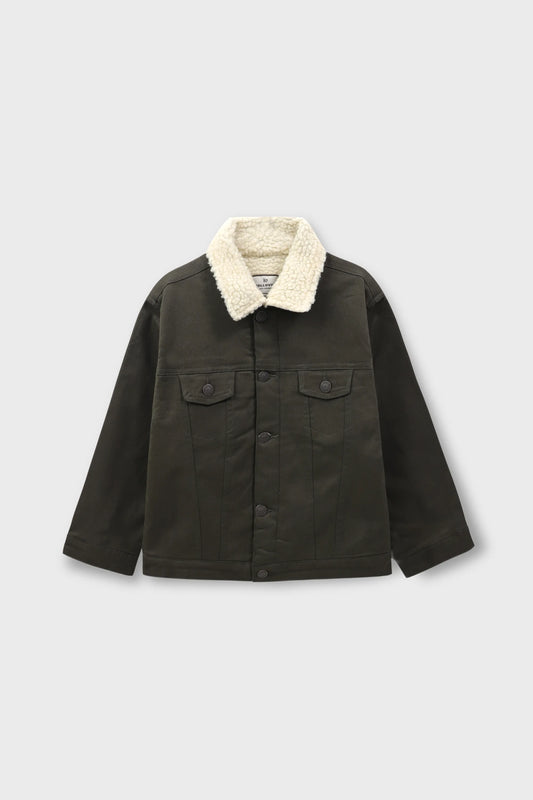 Boys Olive Trail Jacket