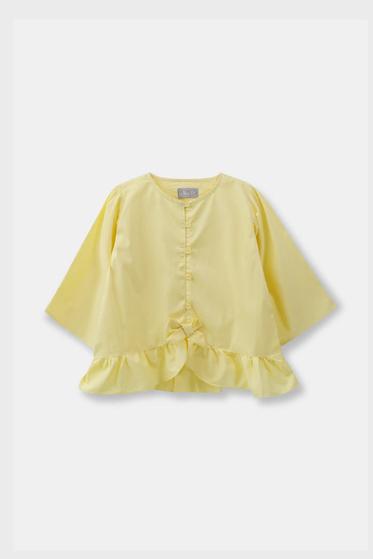 Lemon Ruffle Top