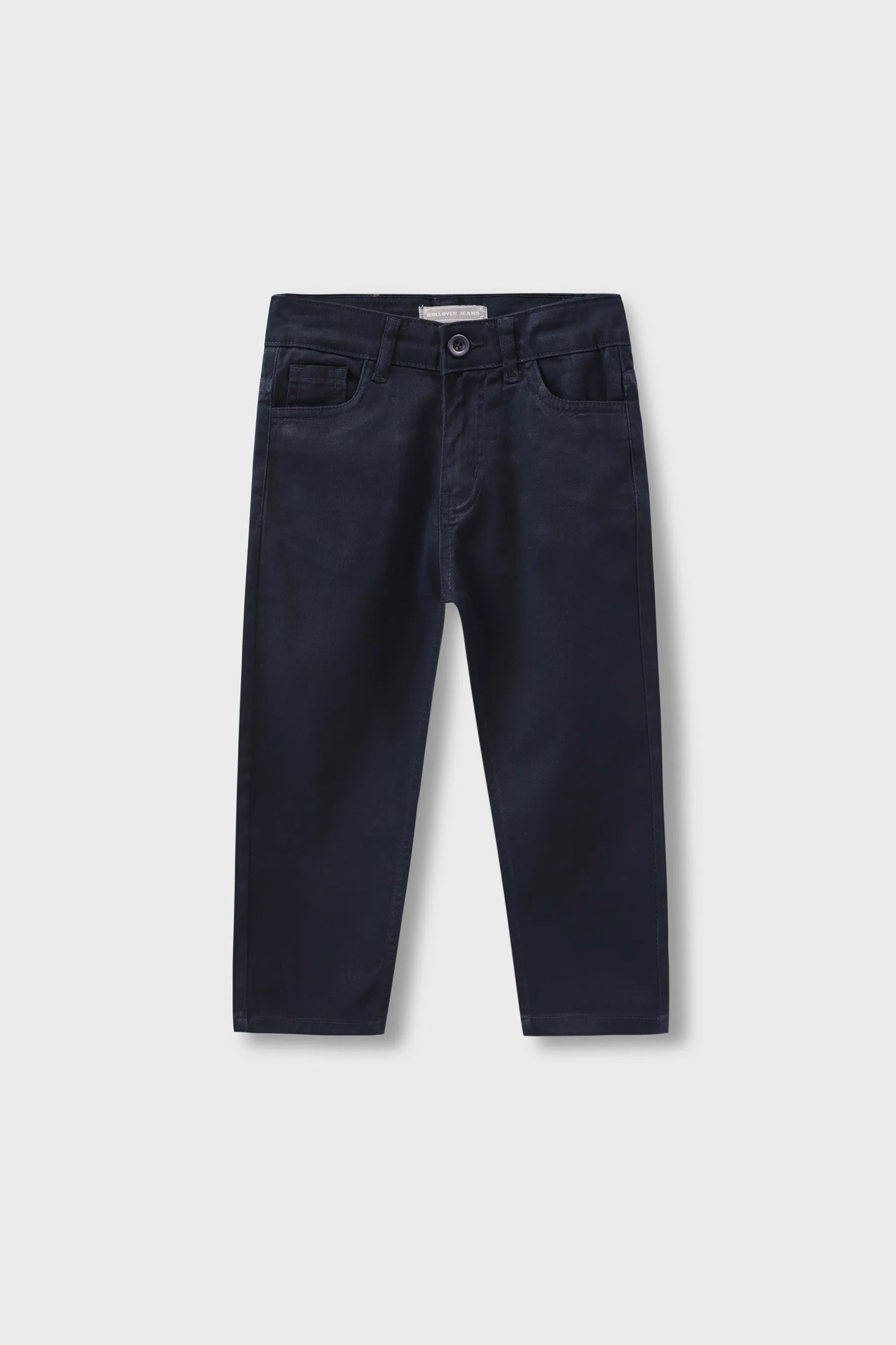 Boys Navy Twill Straight Pants