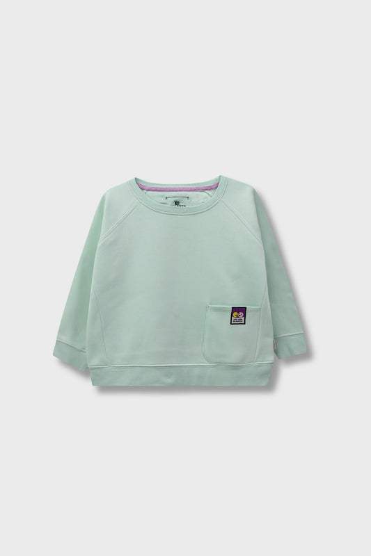 Girls Mint Fleece Sweatshirt